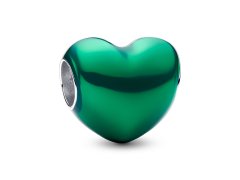 Pandora Romantický korálek Metalické zelené srdce Moments 793337C07
