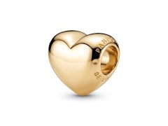 Pandora Romantický pozlacený korálek Srdce Shine Moments 763439C00
