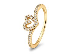 Pandora Romantický pozlacený prsten s&nbsp;diadémem Shine Timeless 169302C01 58 mm