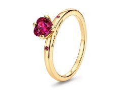 Pandora Romantický pozlacený prsten You a Me Shine 166574C01 50 mm