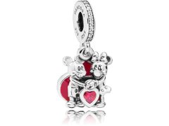 Pandora Romantický přívěsek Láska Mickeyho a Minnie 797769CZR