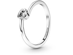 Pandora Romantický stříbrný prsten se srdíčkem People 199267C02 50 mm