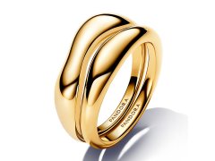 Pandora Pozlacený set prstenů Shine Essence 163264C00 60 mm