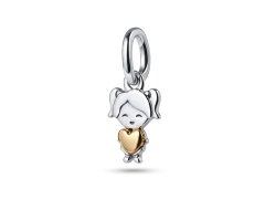 Pandora Slušivý bicolor přívěsek Šťastná dívka Moments/ME 763601C00