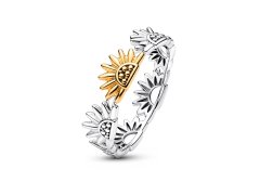 Pandora Slušivý bicolor prsten se slunečnicí Shine 164702C00 50 mm