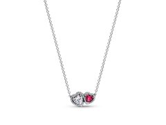Pandora Slušivý stříbrný náhrdelník Třpytivé srdce Timeless 393632C01-45