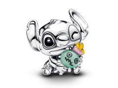 Pandora Stříbrný korálek Stitch a Scrump Disney Moments 794554C01