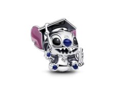 Pandora Stříbrný korálek Stitch s promoční čepicí 2025 Disney 793789C01
