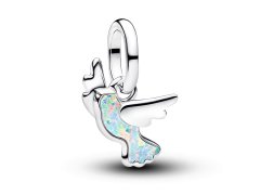 Pandora Stříbrný mini přívěsek Bílá holubice Moments/ME 794566C01