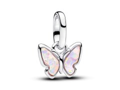 Pandora Stříbrný mini přívěsek Růžový motýl Moments/ME 793825C01