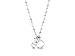 Pandora Stříbrný náhrdelník Silueta Minnie Disney 393187C01-45