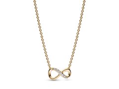 Pandora Pozlacený náhrdelník Třpytivé nekonečno Shine 368821C01 50 cm
