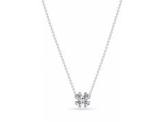 Pandora Stříbrný náhrdelník Třpytivý čtyřlístek 394502C01-45