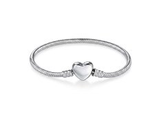 Pandora Stříbrný náramek na přívěsky Srdce Moments 599206C00 17 cm