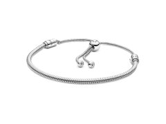 Pandora Stříbrný náramek s&nbsp;posuvným zapínáním Hádek 599652C01-2