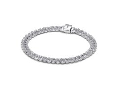 Pandora Stříbrný náramek z kubánského řetízku Timeless 593008C01 20 cm