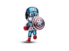Pandora Stříbrný přívěsek Kapitán Amerika Marvel 793129C01