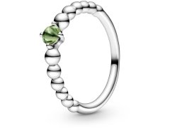 Pandora Stříbrný prsten pro ženy narozené v srpnu 198867C10 52 mm