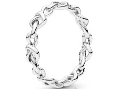 Pandora Stříbrný prsten Propletená srdce 198018 56 mm