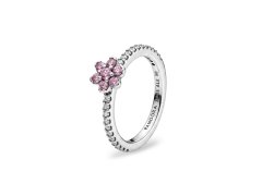 Pandora Stříbrný prsten Růžová květina Timeless 194499C02 54 mm