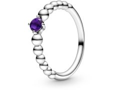 Pandora Stříbrný prsten pro ženy narozené v únoru 198867C03 50 mm