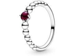 Pandora Stříbrný prsten pro ženy narozené v lednu 198867C08 56 mm