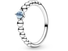 Pandora Stříbrný prsten pro ženy narozené v březnu 198867C01 58 mm