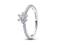 Pandora Stříbrný prsten Třpytivá květina Timeless 194499C01 52 mm