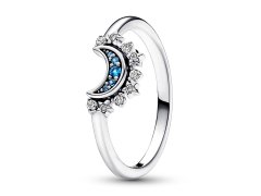 Pandora Stříbrný prsten pro ženy Třpytivý měsíc 198863C02 58 mm