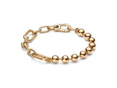 Pandora Fashion pozlacený náramek na přívěsky Shine Me 562793C00 17 cm