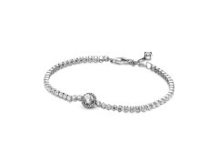 Pandora Tenisový stříbrný náramek Třpytivá aureola Timeless 599416C01 16 cm
