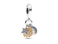 Pandora Trojitý visací přívěsek Měsíc, slunce a hvězda Moments 762676C01