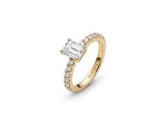 Pandora Třpytivý pozlacený prsten Shine Timeless 164506C01 54 mm
