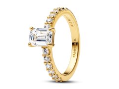Pandora Třpytivý pozlacený prsten Shine Timeless 164506C01 54 mm
