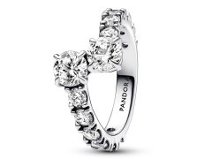 Pandora Třpytivý stříbrný prsten Timeless 193149C01 52 mm