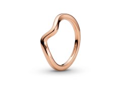 Pandora Vlnitý bronzový prsten Timeless Rose 183095C00 58 mm