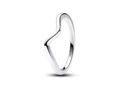 Pandora Vlnitý stříbrný prsten Timeless 193095C00 52 mm