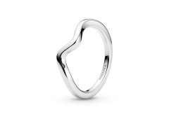 Pandora Vlnitý stříbrný prsten Timeless 193095C00 54 mm
