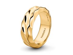 Pandora Výrazný pozlacený prsten Shine Essence 163886C00 58 mm