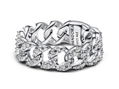 Pandora Výrazný stříbrný prsten s kubickými zirkony Timeless 193557C01 54 mm