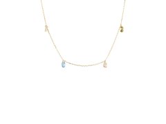 PDPAOLA Okouzlující pozlacený náhrdelník s přívěsky RAINBOW Gold CO01-866-U