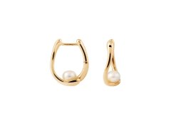 PDPAOLA Pozlacené kruhové náušnice La Perla Aura AR01-G51-U