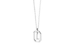PDPAOLA Půvabný stříbrný náhrdelník písmeno "L" LETTERS CO02-523-U (řetízek, přívěsek)