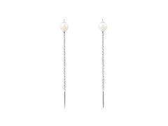 PDPAOLA Stříbrné řetízkové náušnice La Perla LYRA AR02-G57-U