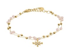 Pierre Lannier Dvojitý pozlacený náramek s&nbsp;korálky Australe BJ22A1251