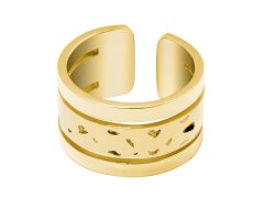 Pierre Lannier Výrazný pozlacený prsten Echo BJ10A720 55 mm