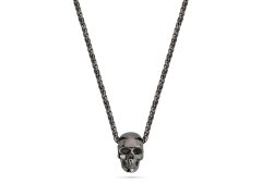 Police Designový tmavý náhrdelník s lebkou Tribal Edge PEAGN2120212