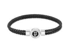 Police Dvojitý kožený náramek pro muže Infiniti PEAGB0040204