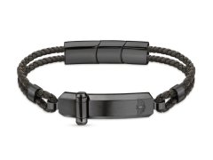 Police Dvojitý kožený náramek pro muže PEAGB2211636