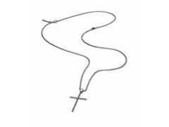 Police Slušivý pánský náhrdelník z&nbsp;oceli Křížek PJ26382PSS.01